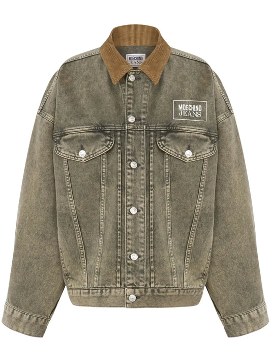 Logo-Print Denim Jacket