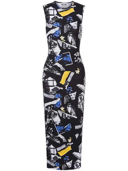 Printed Midi Dress