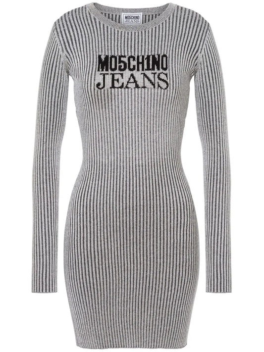 Cut-Out Striped Dress