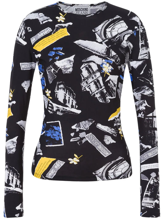 Graphic-Print Top