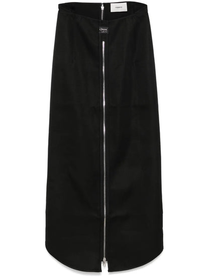 Zip Maxi Skirt