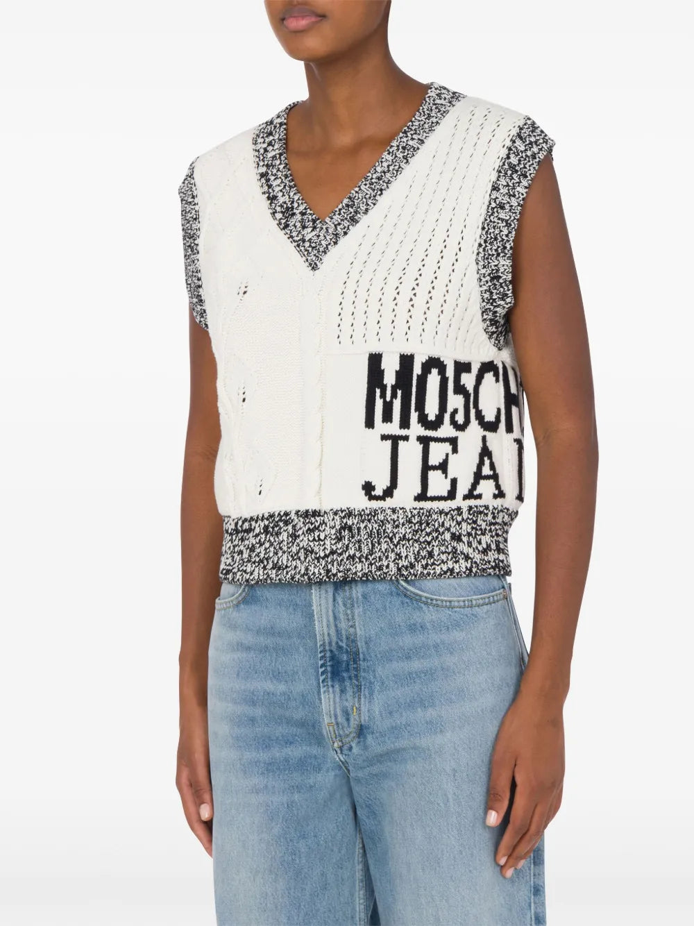 Intarsia-Knit Logo Top
