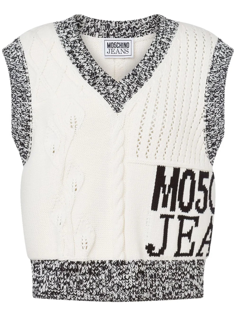 Intarsia-Knit Logo Top