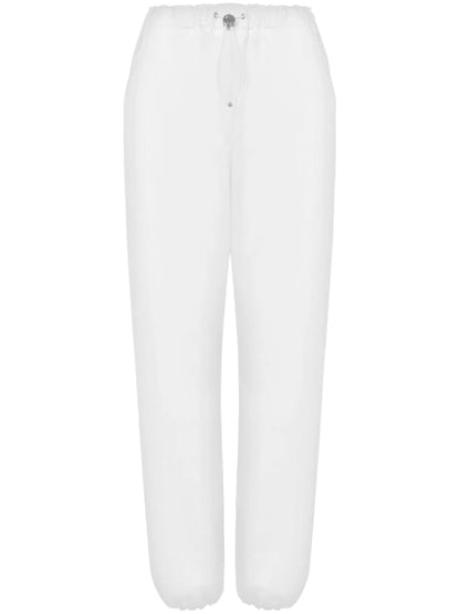Elasticated-Ankles Track Pants