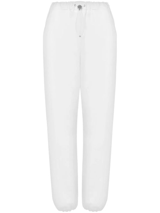 Elasticated-Ankles Track Pants