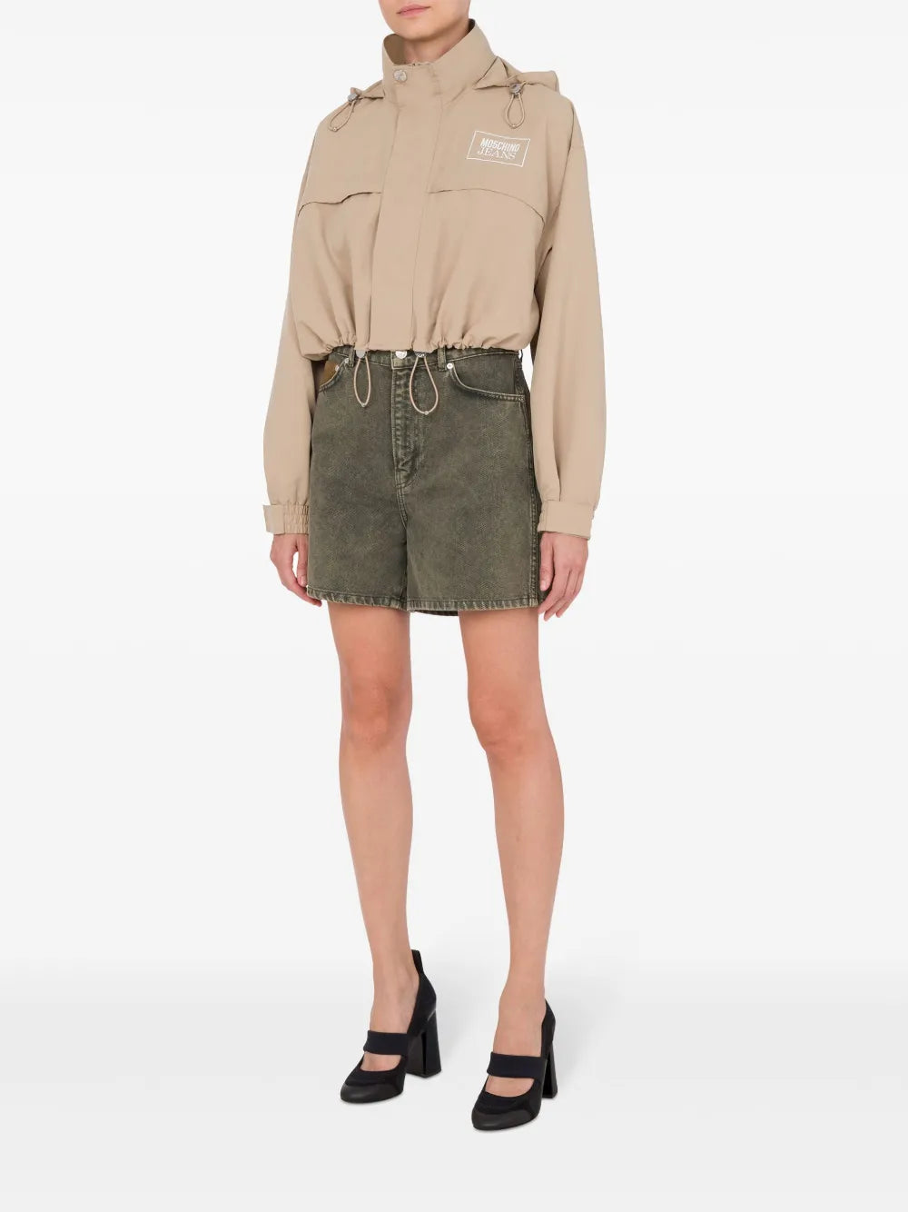 Cropped Hooded Jacket