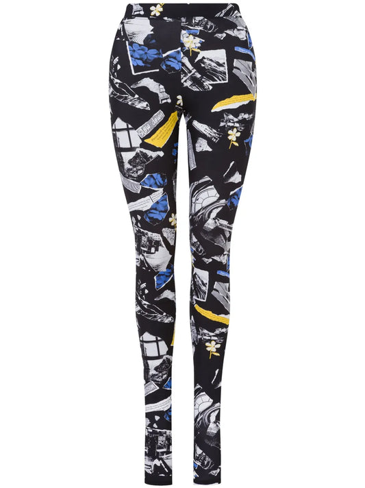 Graphic-Print Leggings