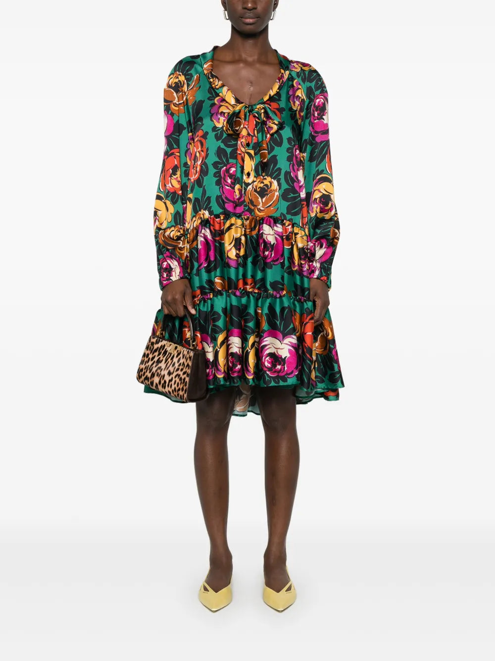 Floral-Print Mini Dress