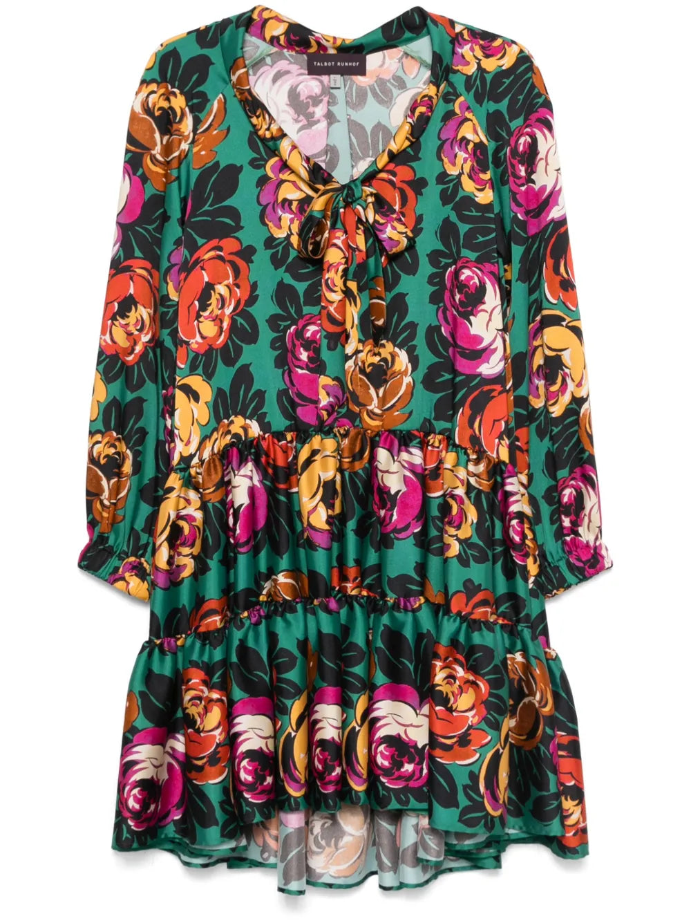Floral-Print Mini Dress