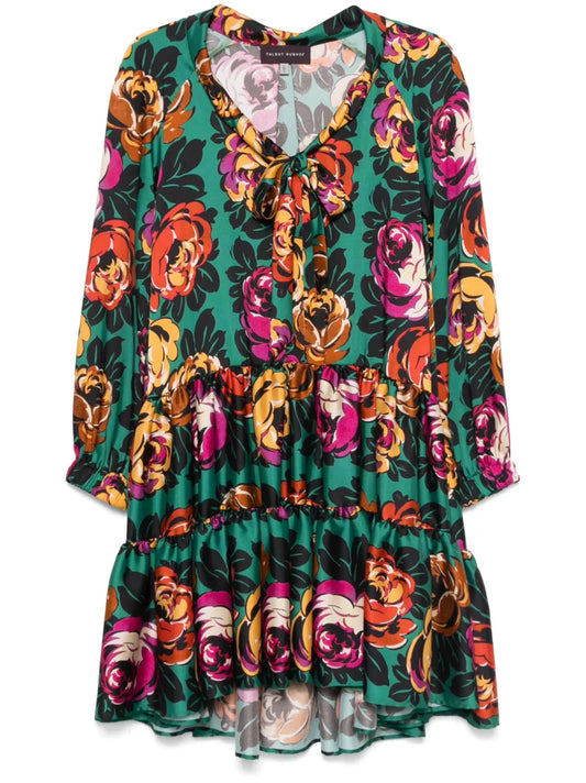 Floral-Print Mini Dress