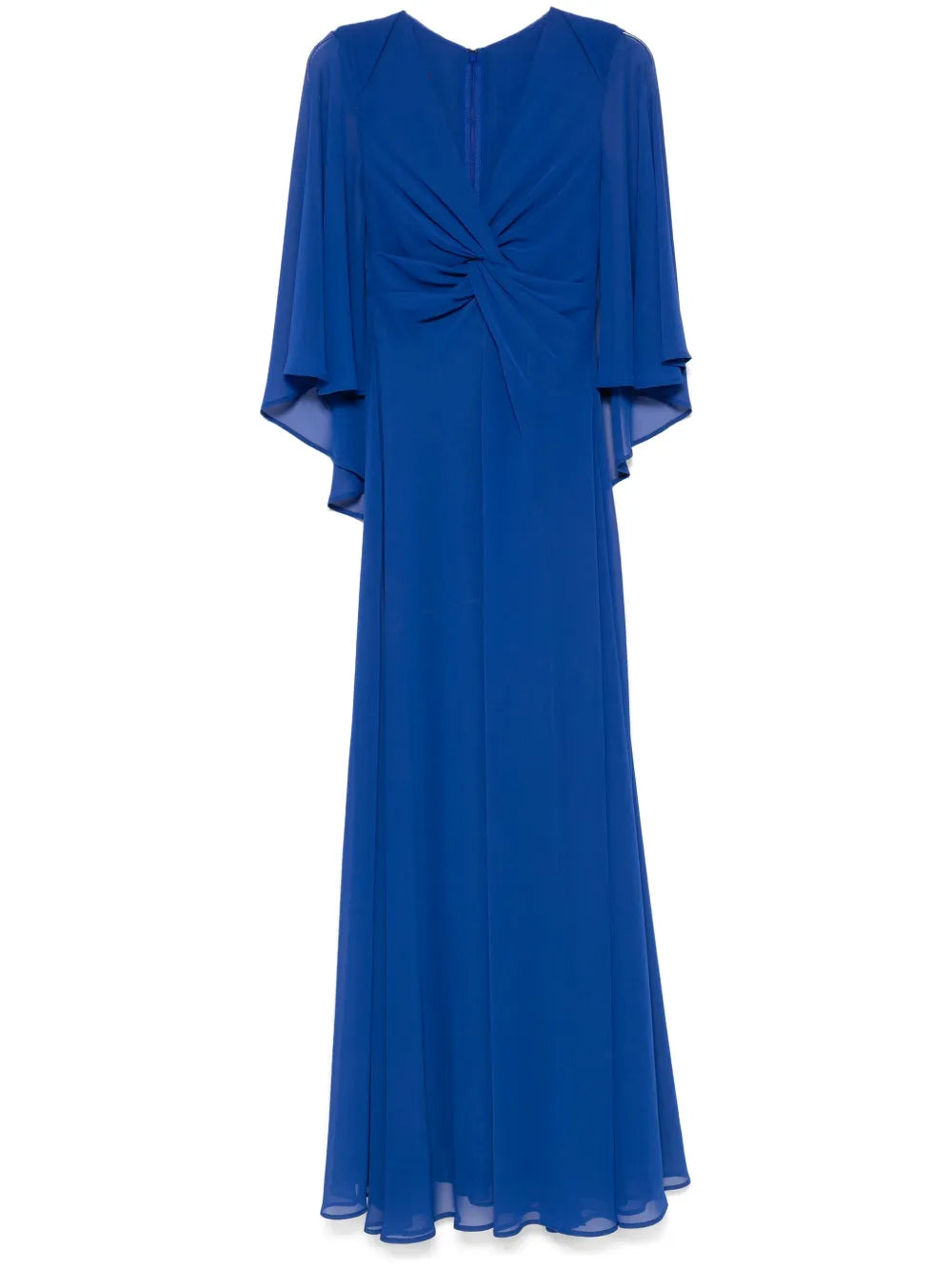 Knot-Detail Cape Gown