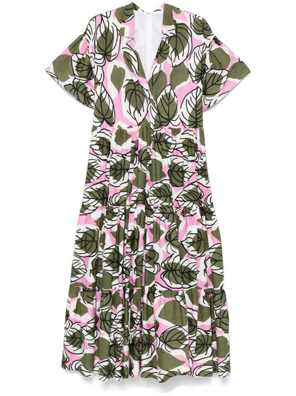 Floral-Print Midi Dress