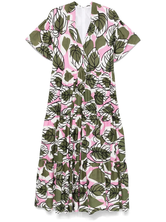 Floral-Print Midi Dress