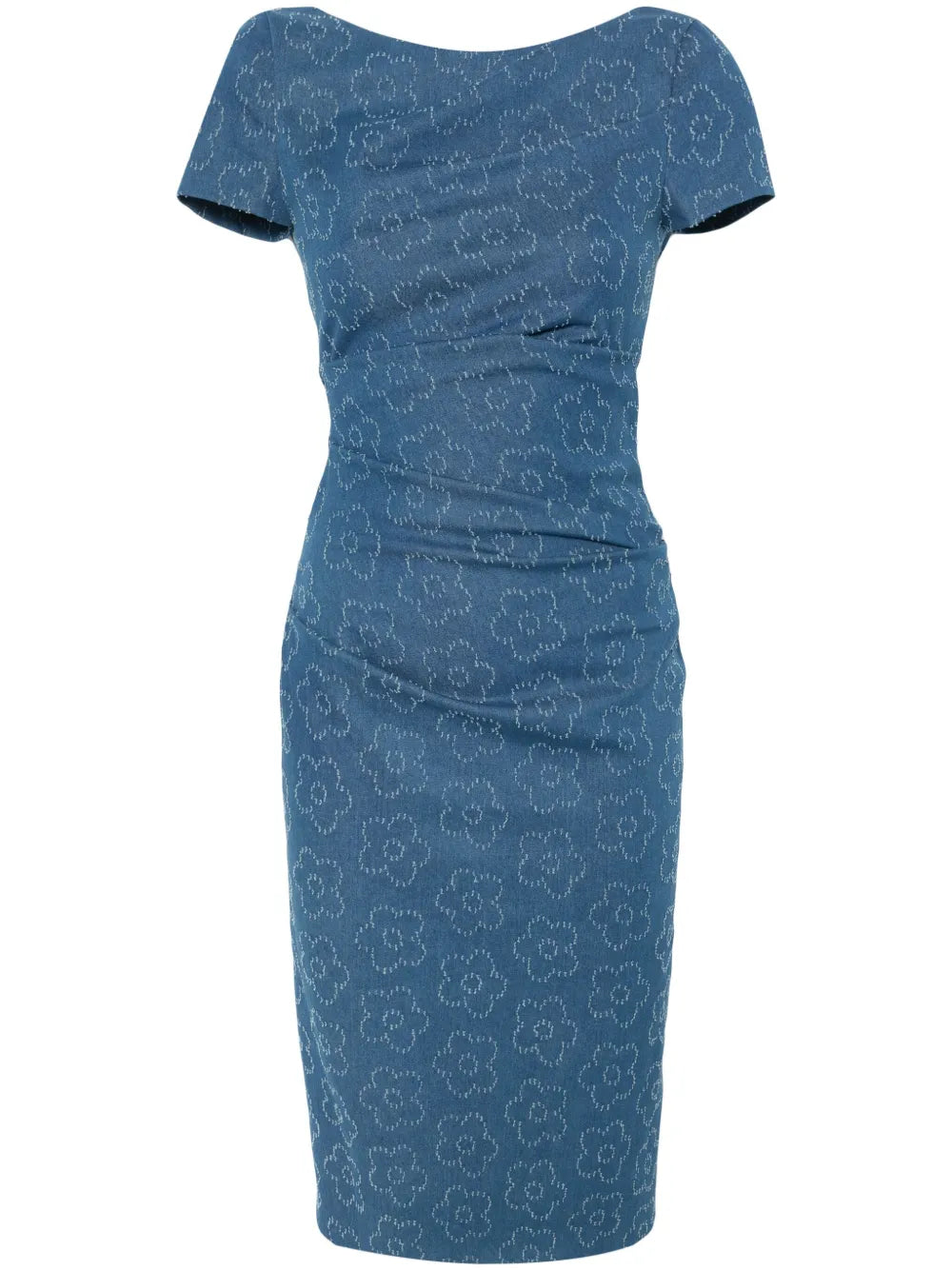 Floral-Pattern Mini Dress