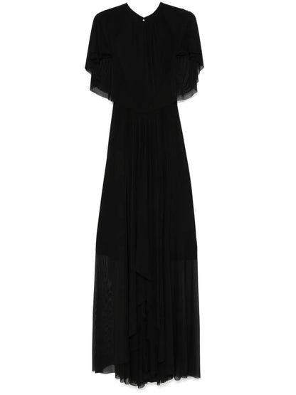 Draped-Detail Gown