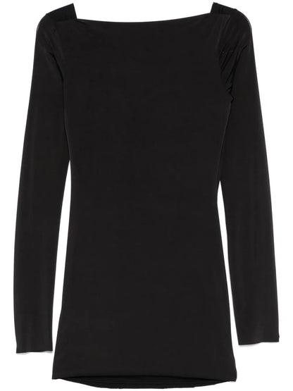 Cowl-Back Mini Dress