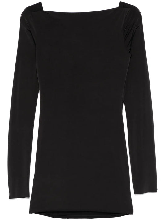 Cowl-Back Mini Dress