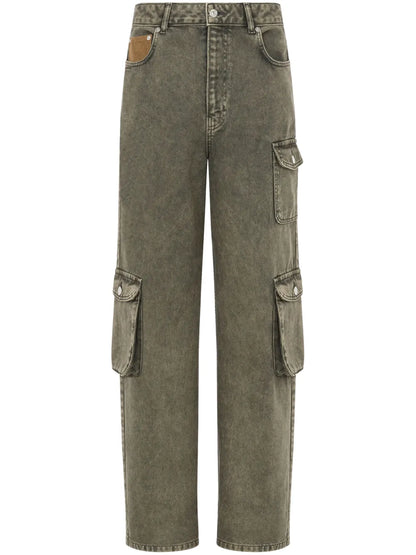 Straight-Leg Cargo Jeans