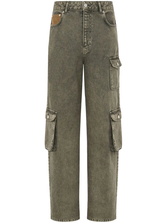 Straight-Leg Cargo Jeans