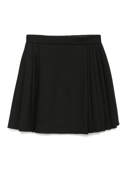 Wrapped Pleated Skirt