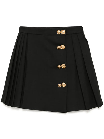 Wrapped Pleated Skirt