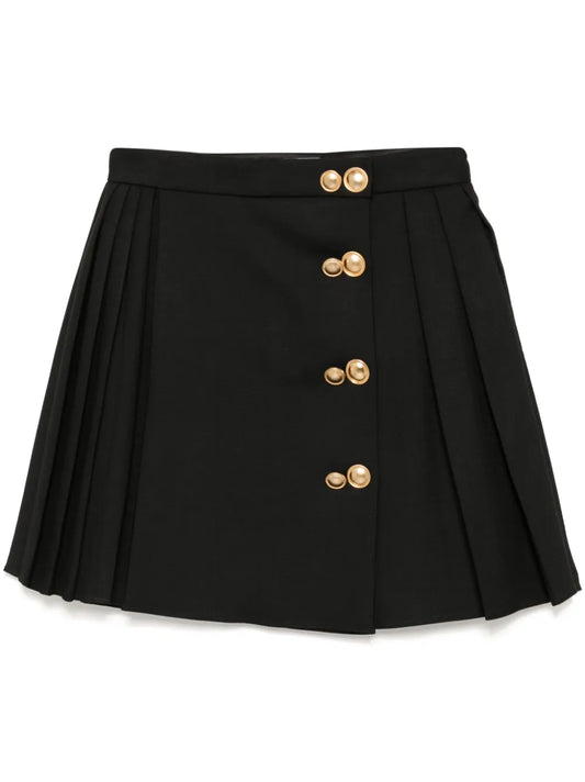 Wrapped Pleated Skirt