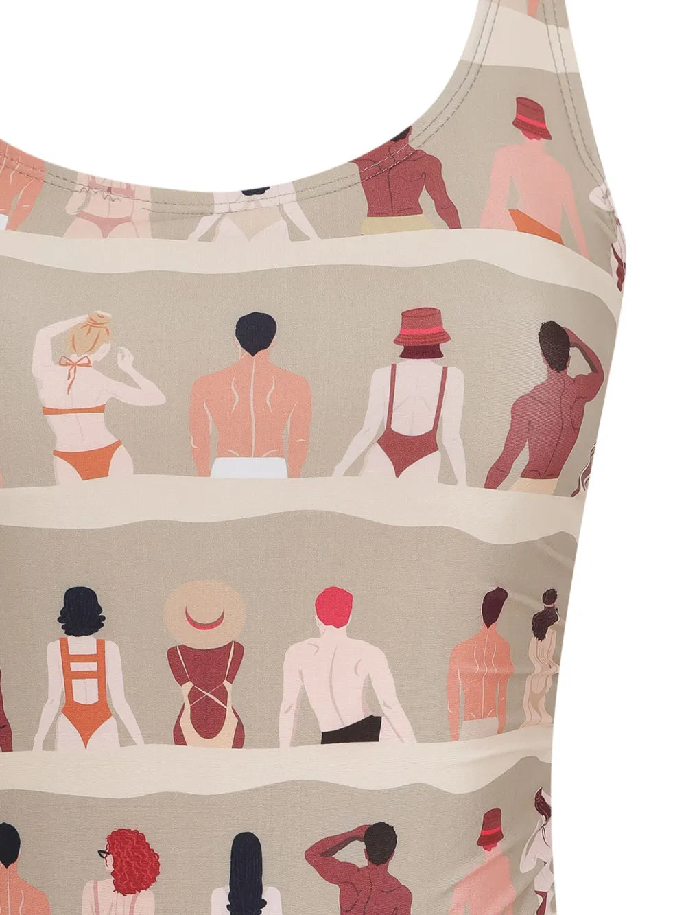 Graphic-Print Swimming Suit