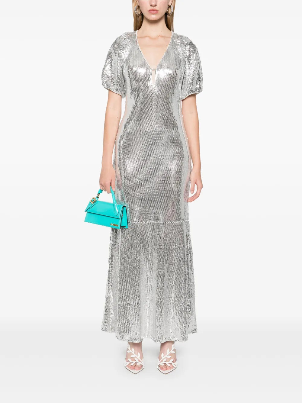Sequinned Midi Dress