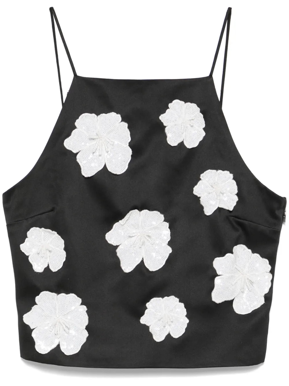 Flower Satin Top