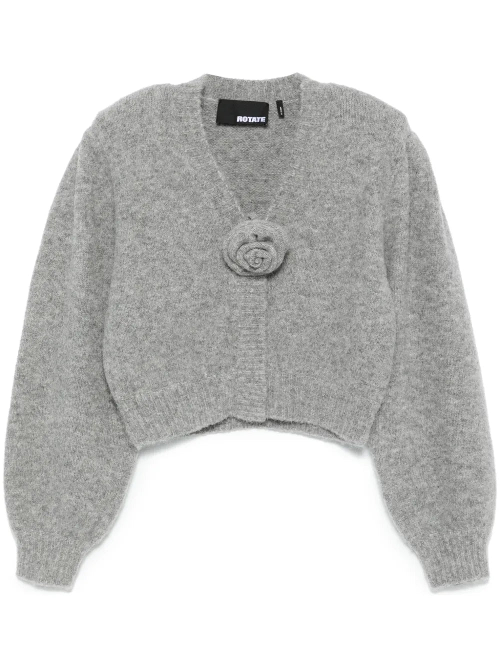 Fine-Knit Cropped Cardigan