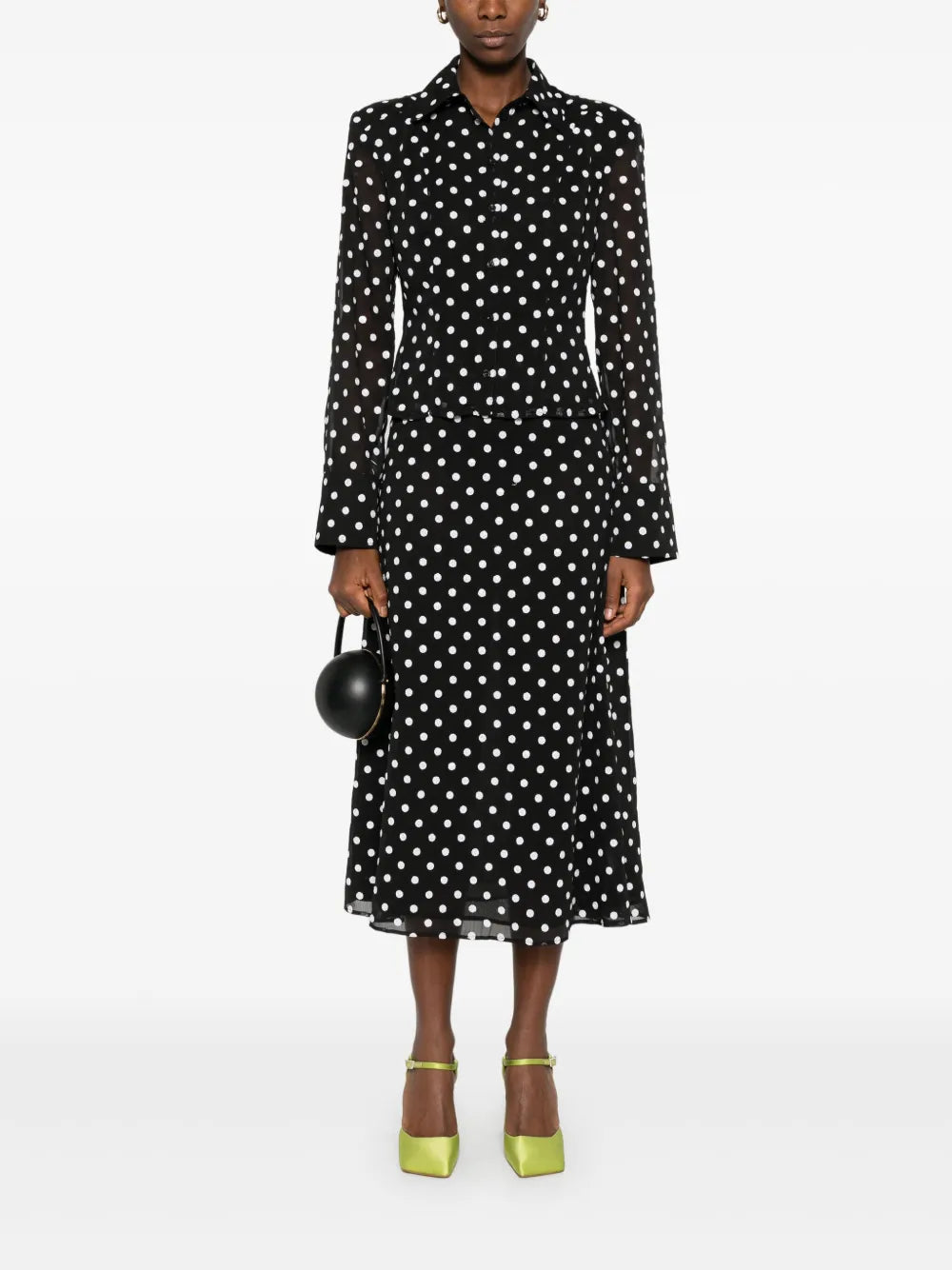 Chiffon Midi Skirt