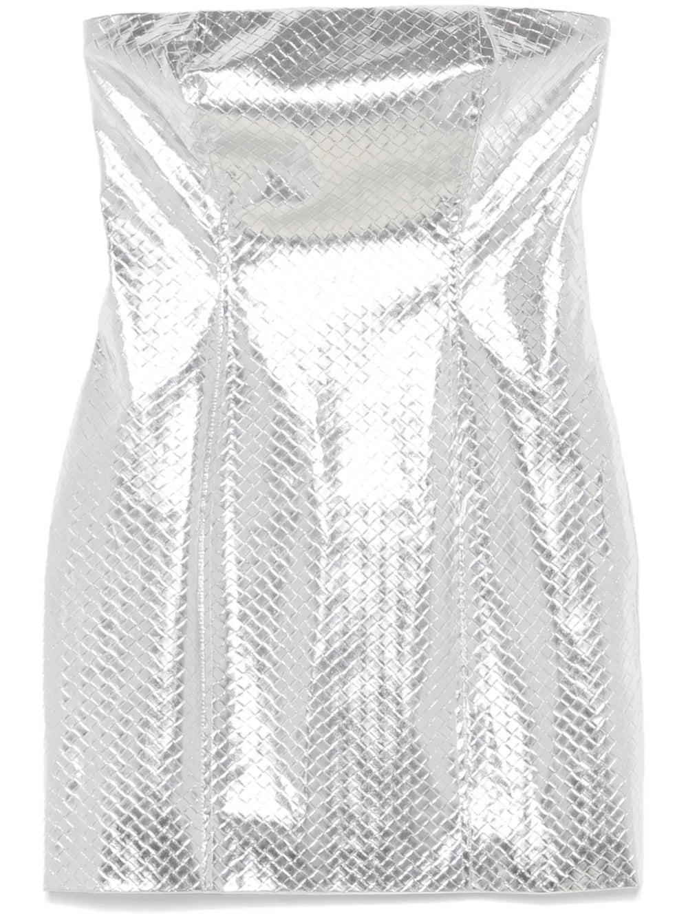 Interwoven-Design Mini Dress