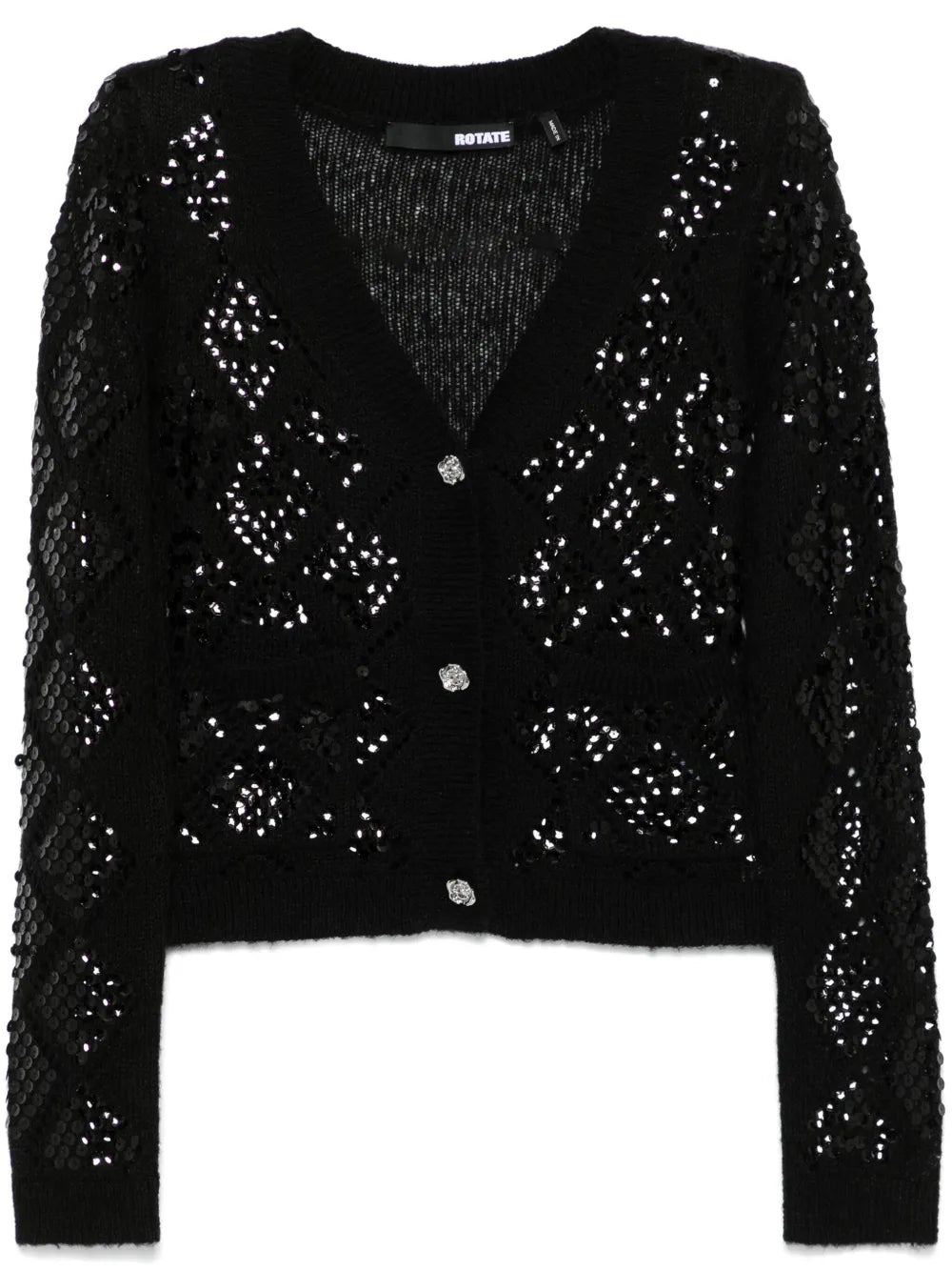 Sequin-Embellished Cardigan