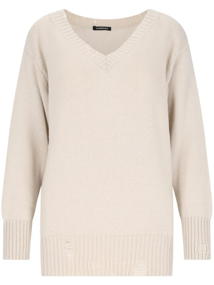 Destroyed-Detailing Sweater
