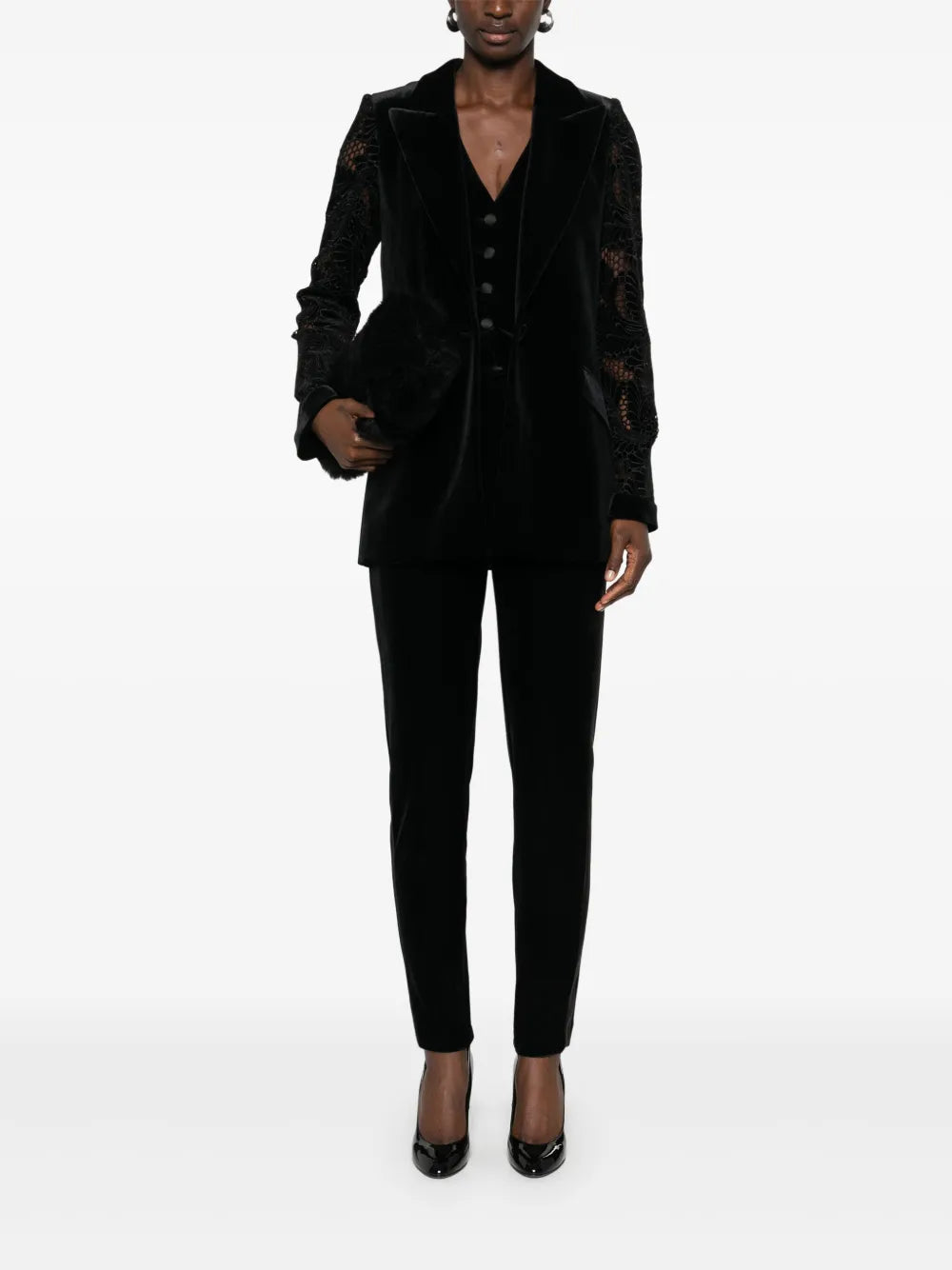 Velvet V-Neck Waistcoat
