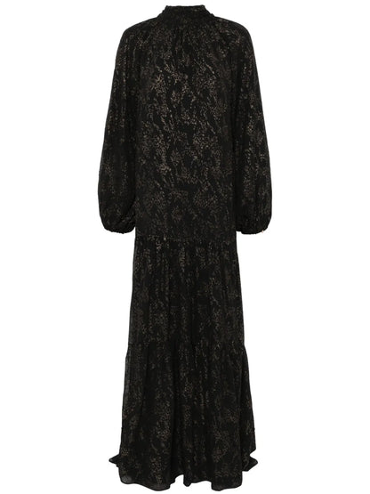 Glitter-Detail Maxi Dress