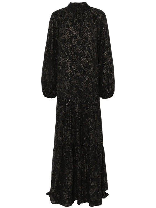 Glitter-Detail Maxi Dress