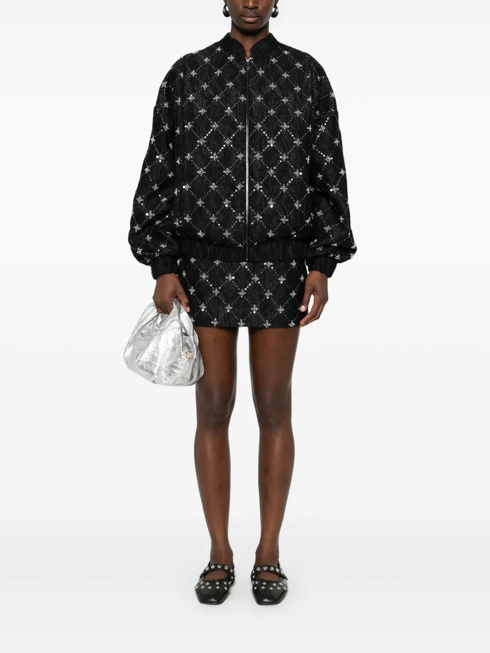 Embroidered Jacquard Jacket