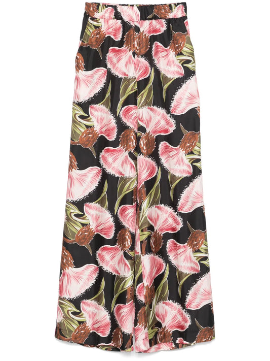 Floral-Print Trousers