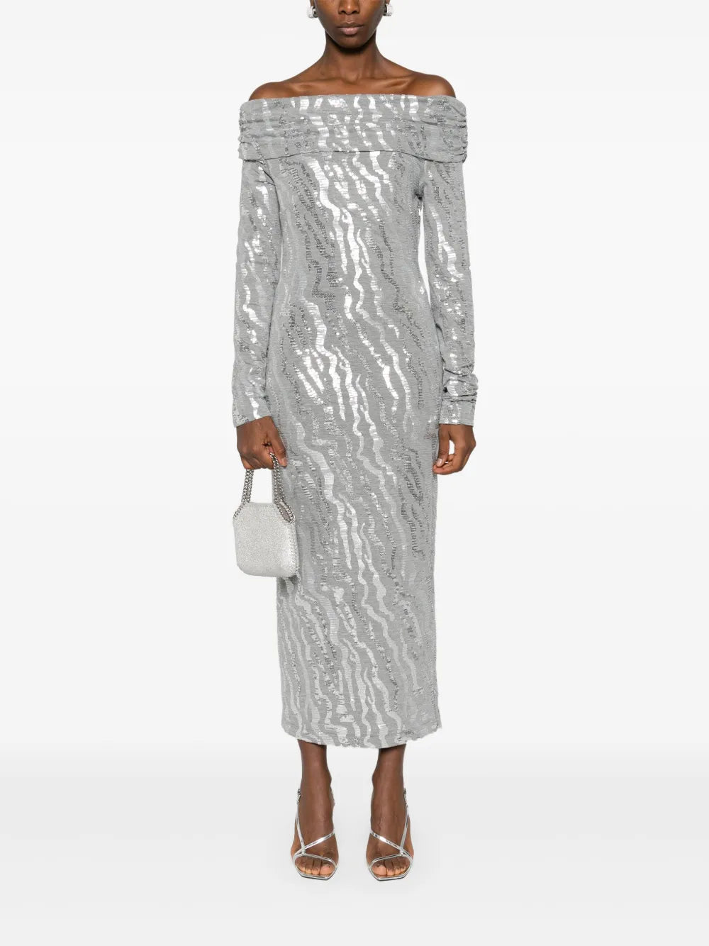 Sequinned Midi Dress