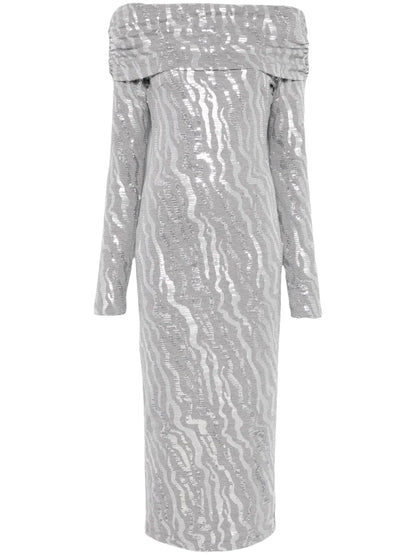 Sequinned Midi Dress