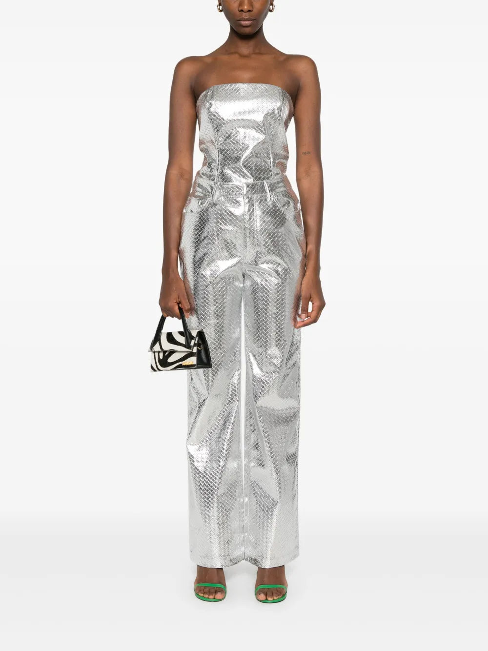 Braided Straight-Leg Trousers