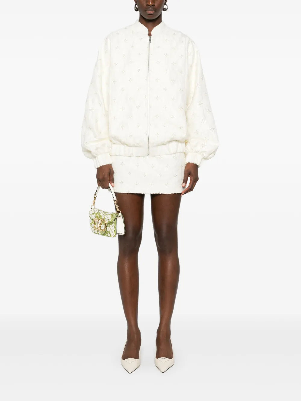 Embroidered Jacquard Jacket