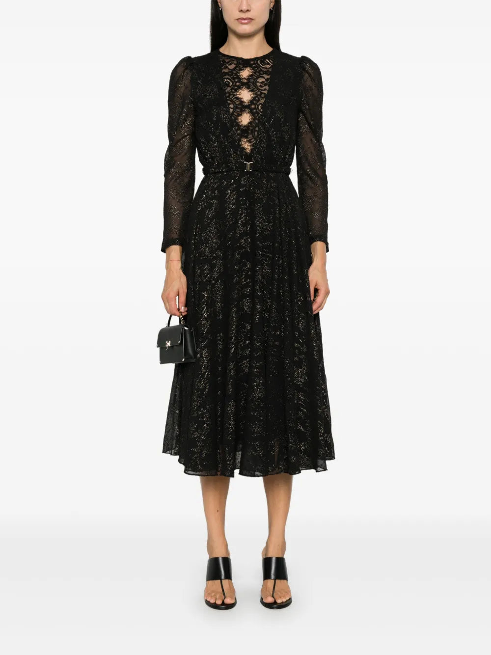 Polka Dot Tulle Midi Dress