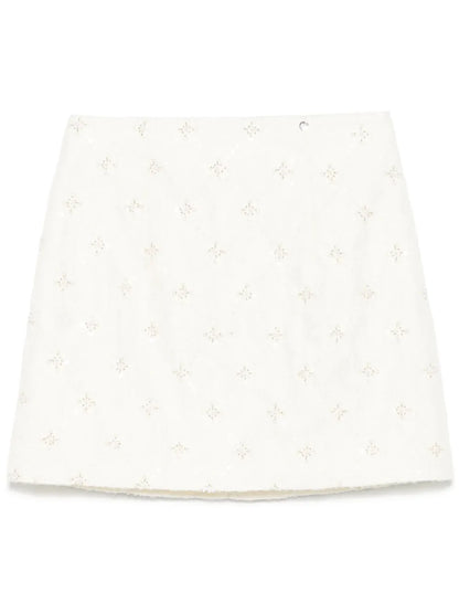 Embroidered Jacquard Mini Skirt
