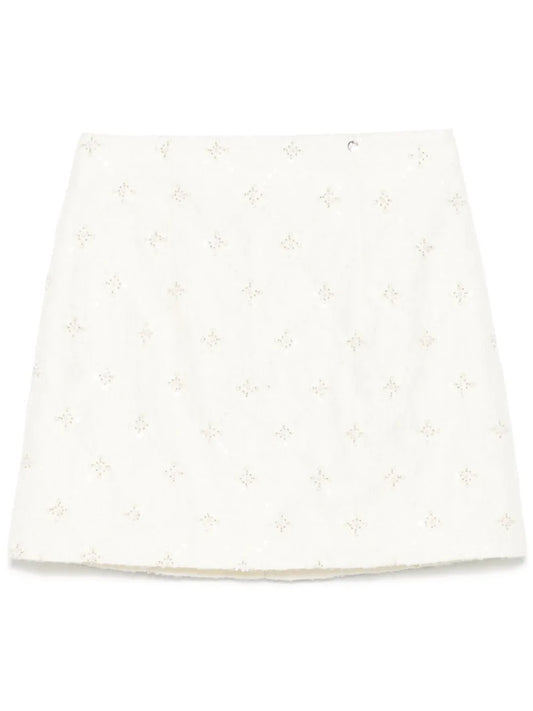 Embroidered Jacquard Mini Skirt