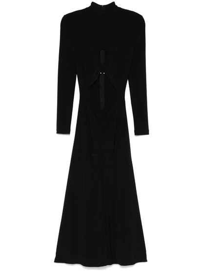 Cut Out-Detail Midi Dress