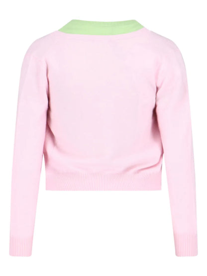 Cashmere Cardigan And Top Set