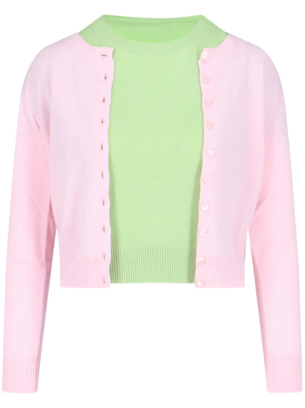 Cashmere Cardigan And Top Set