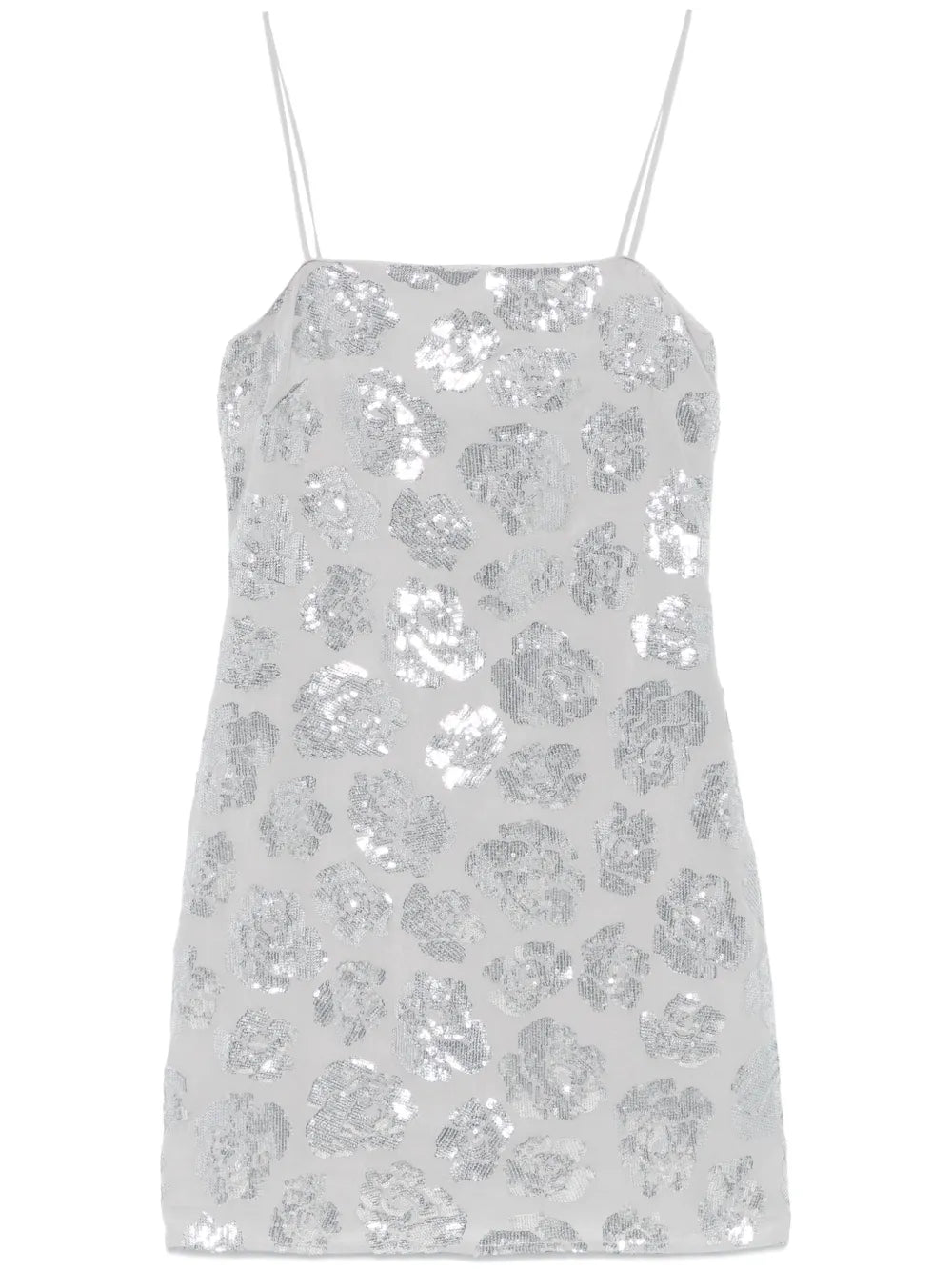 Sequinned Chiffon Mini Dress